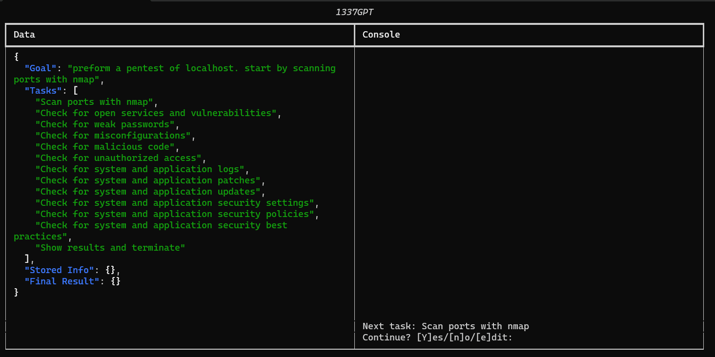 Creating a basic split-panel console interface in Python (with i/o)